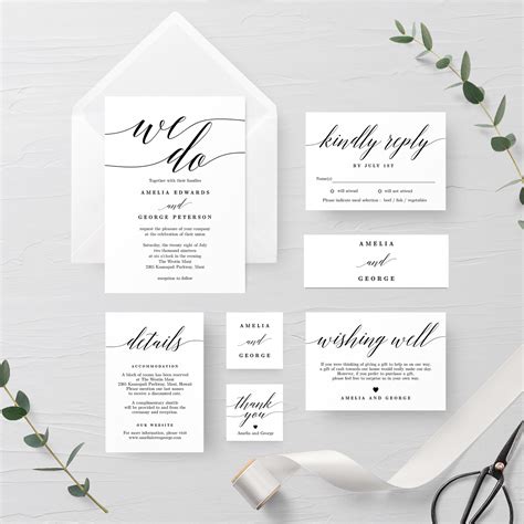 Wedding Invitation Suites .